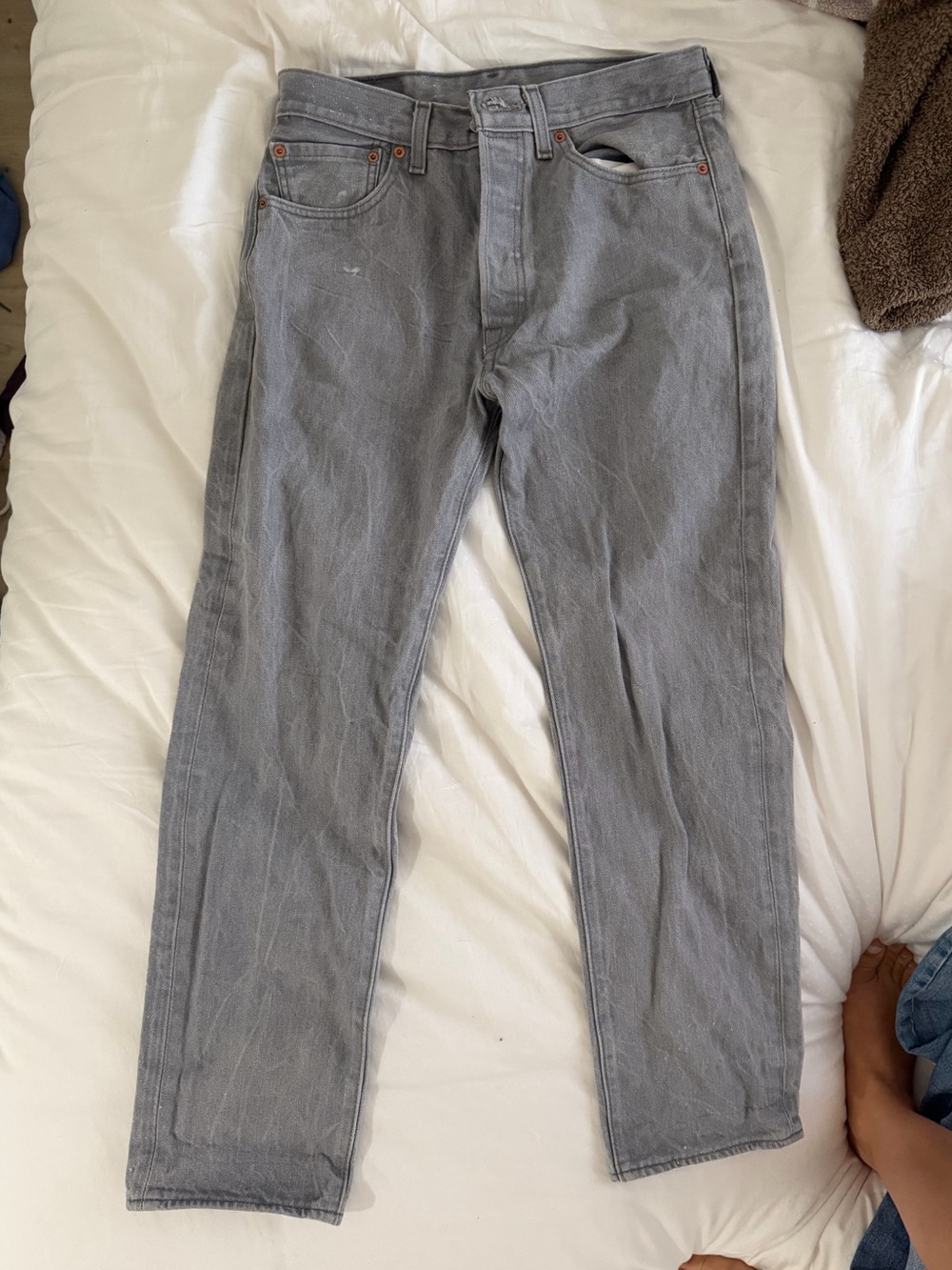 Levi's Gray Straight Jeans